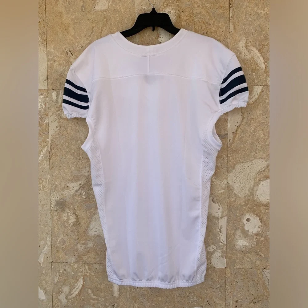 Nike Football Jersey Adult White And Blue Stripes Men’s Size L